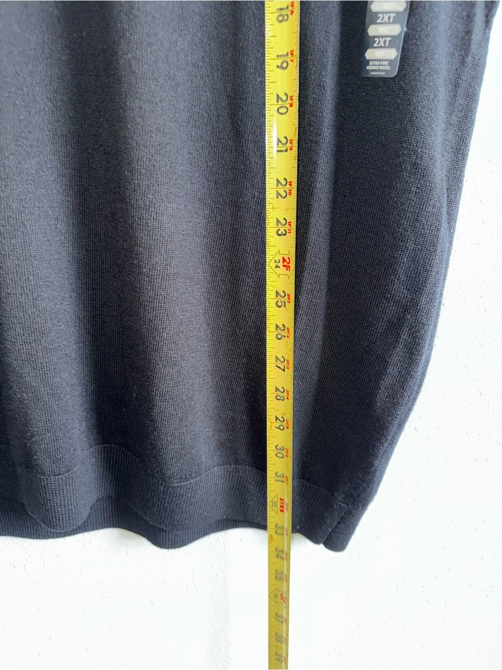 Hart Schaffner Marx Black V-Neck Knit Vest